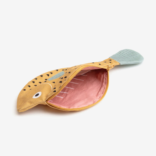 點點鯛魚收納包-黃
